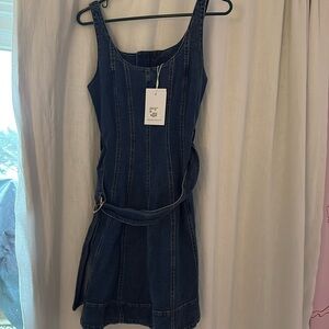 Karina Grimaldi denim mini dress